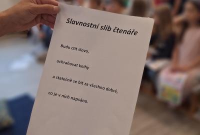 Pasování prvňáčků na čtenáře