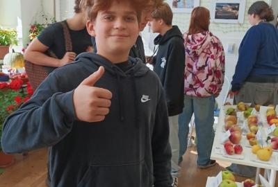 Zahrádkářská výstava u nás ve škole