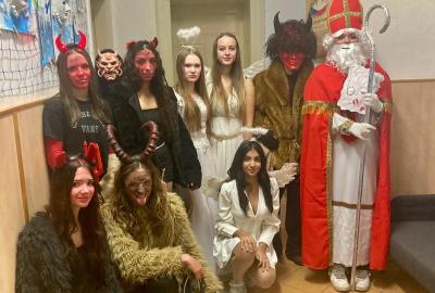 Čert a Mikuláš u nás ve škole