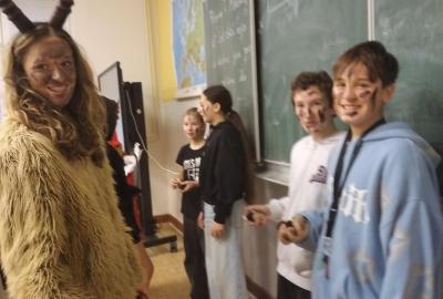 Čert a Mikuláš u nás ve škole