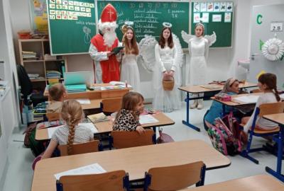 Čert a Mikuláš u nás ve škole