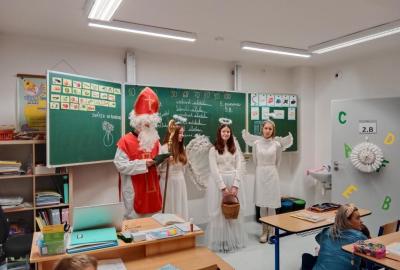 Čert a Mikuláš u nás ve škole