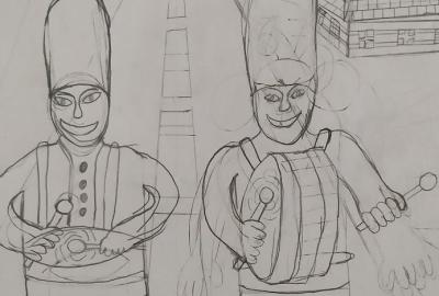 Masopustní téma na Výtvarné výchově